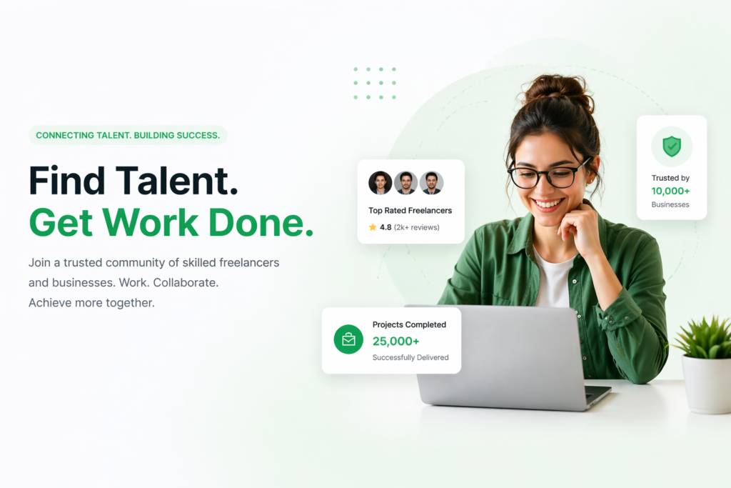Freelance marketplace connecting clients and freelancers