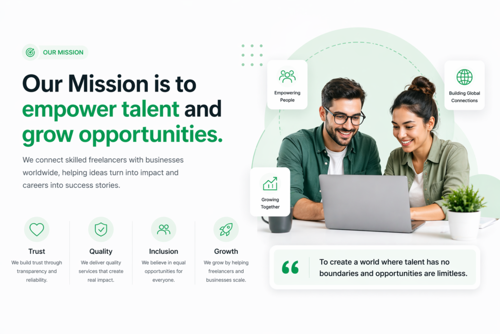 Freelancer working on digital services project