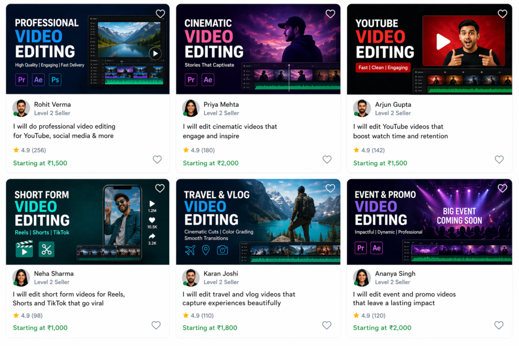 get the videos edited quickly