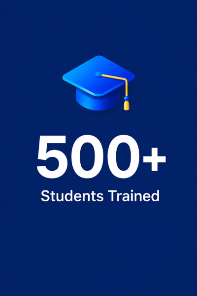 500+ students trained